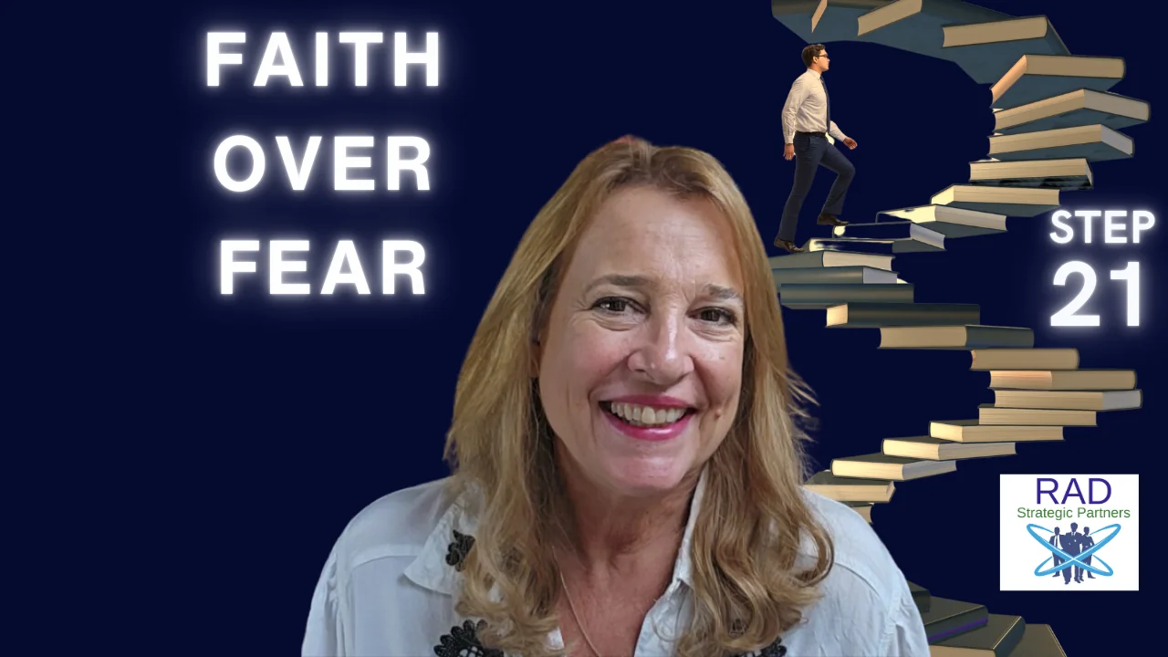 Business leader having faith and strategic conviction to overcome challenges