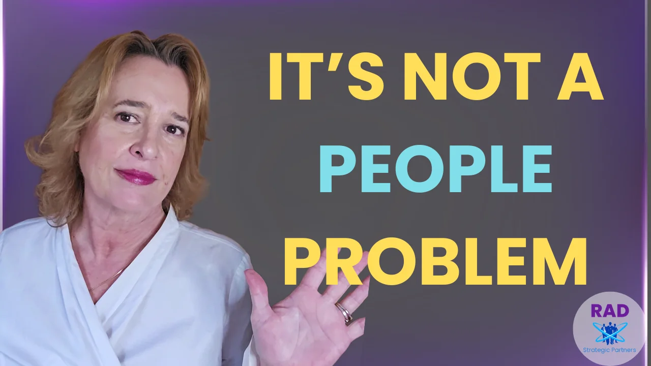Angie Dobransky, business coach and founder of RAD Strategic Partners, explaining why team independence requires structural clarity in business operations.