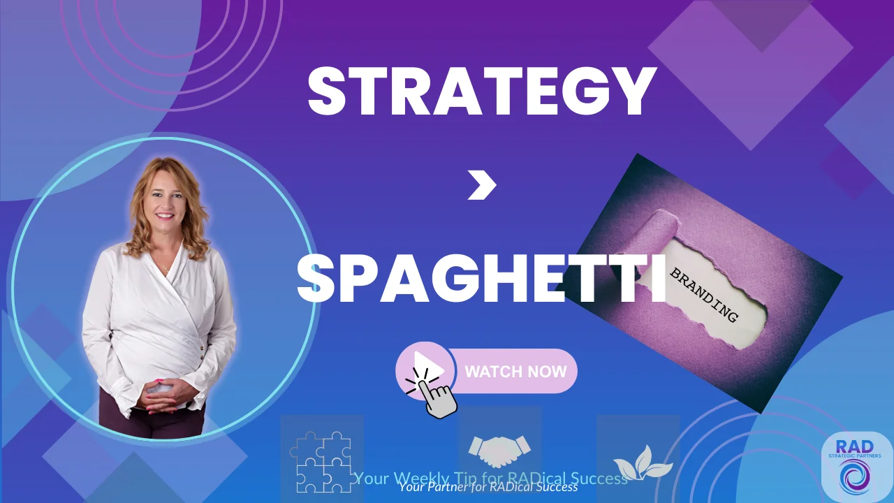 Strategy is greater than spaghetti — the 3-part formula that makes marketing work for small business owners