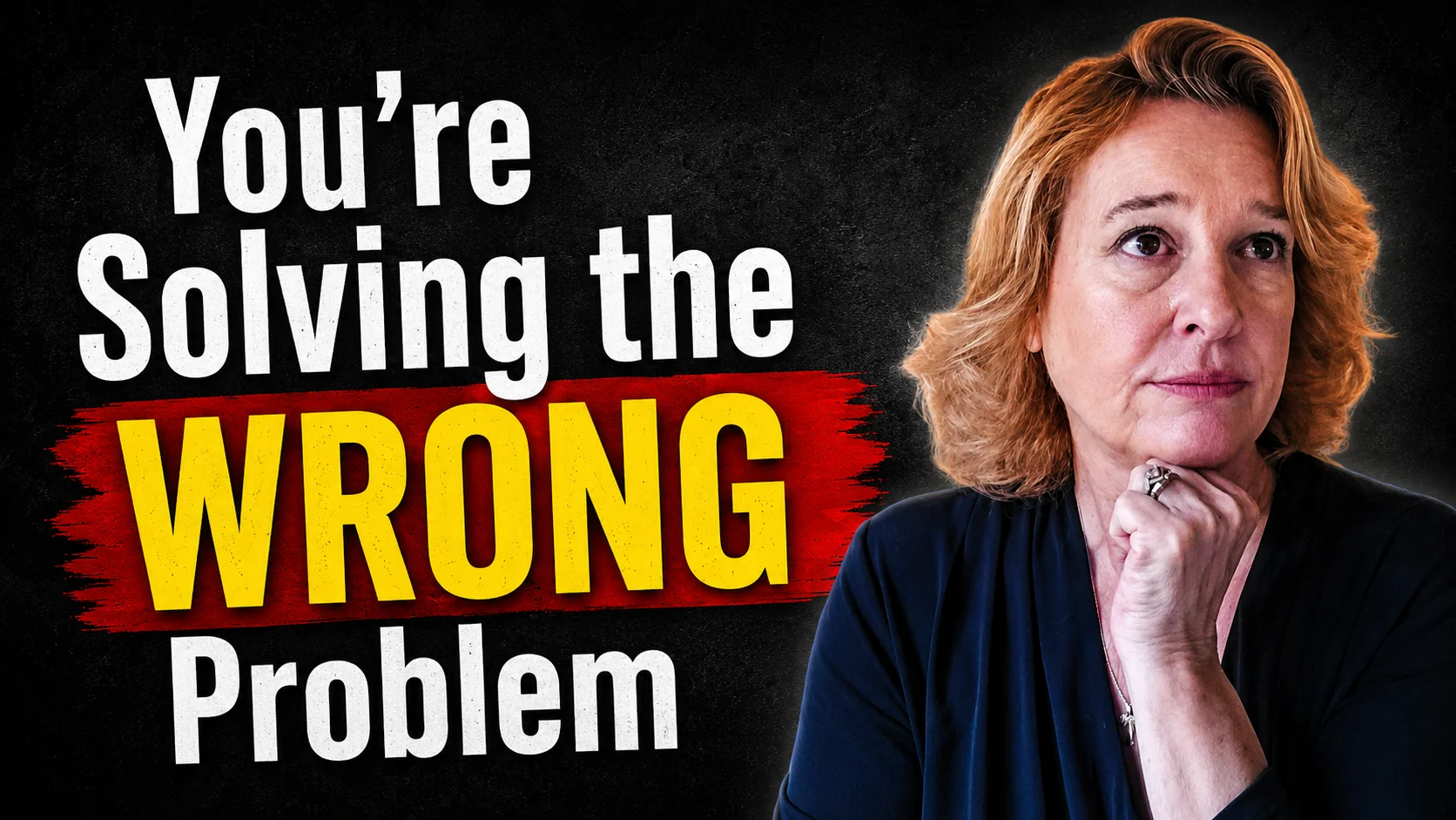 Angie Dobransky, founder of RAD Strategic Partners, explaining why business owners misdiagnose problems and how to find the real root cause using the RAD Business Success Method