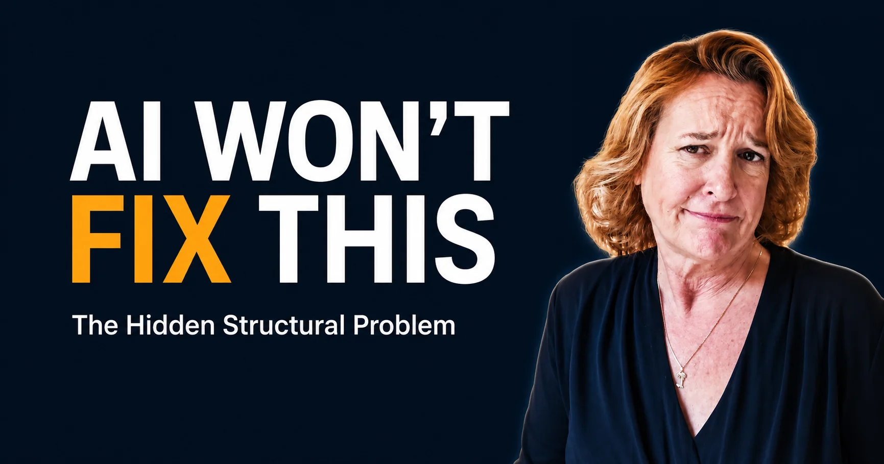 Angie Dobransky discussing how AI exposes weak decision systems in established businesses — RAD Business Success Method